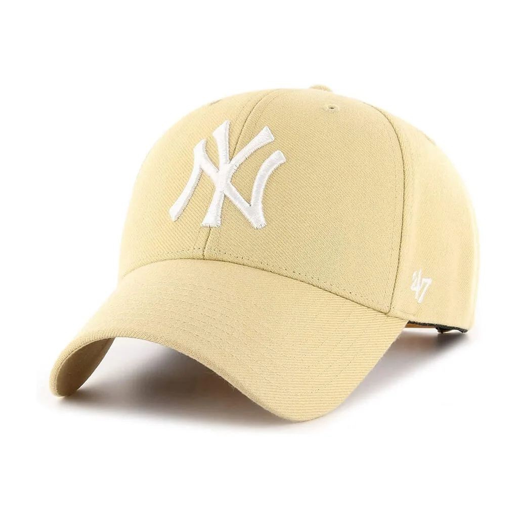 47-Brand-ny-yankees-light-gold-b-mvpsp17wbp-lg-01.jpg 47 Brand - New York Yankees Snapback Light Gold - Зображення 1
