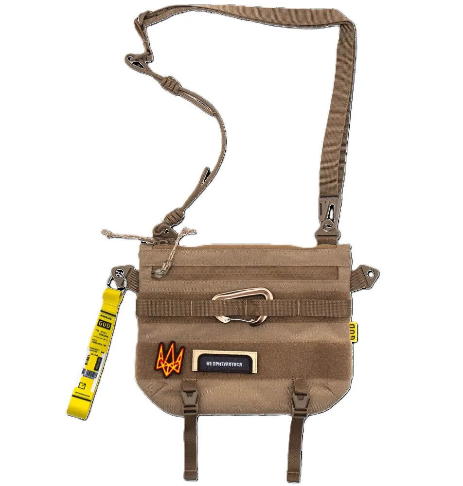 GUD-City-Gear-Bag-Sand-_with-parches_.jpg Сумка GUD - City Gear Bag Sand CORDURA® - Зображення 1