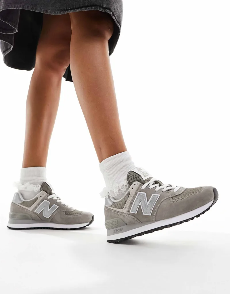 Кросівки New Balance 574 Classic GL Grey with White - Зображення 2