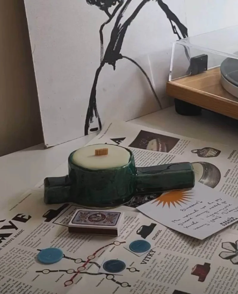 Свічка Palaye Svichka - Palats Sportu Station fresh cut grass & beer - Зображення 11