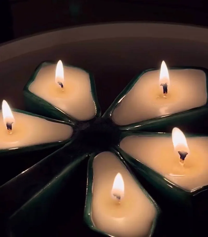 Свічка Palaye Svichka - Symbol rain water & cannabis flower - Зображення 2