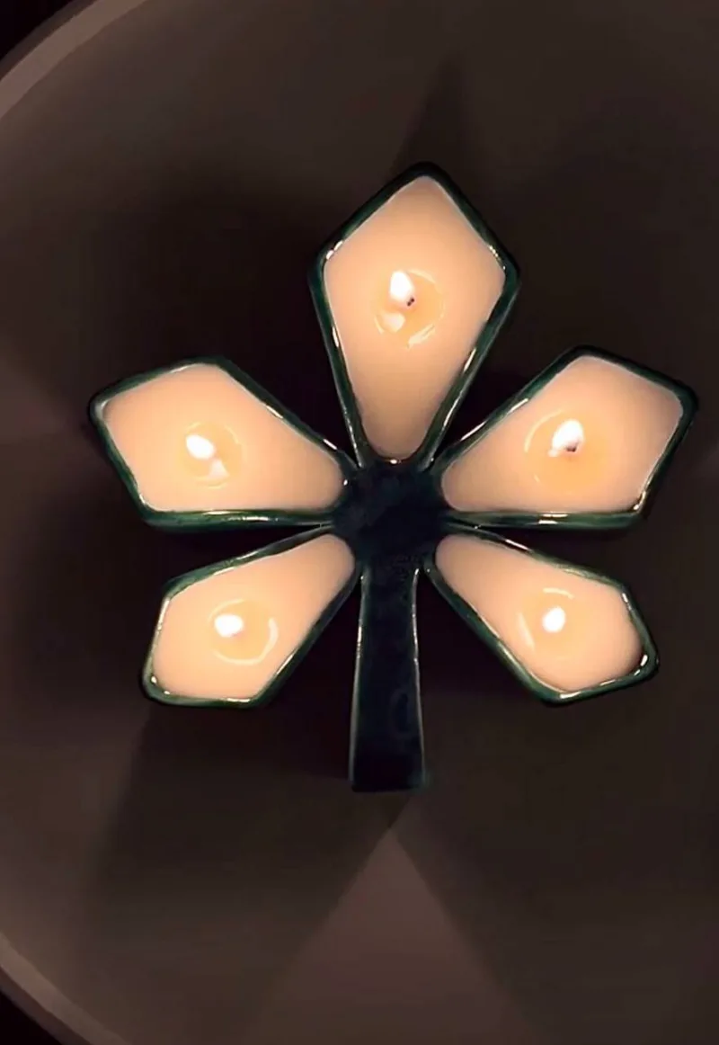 Свічка Palaye Svichka - Symbol rain water & cannabis flower - Зображення 5