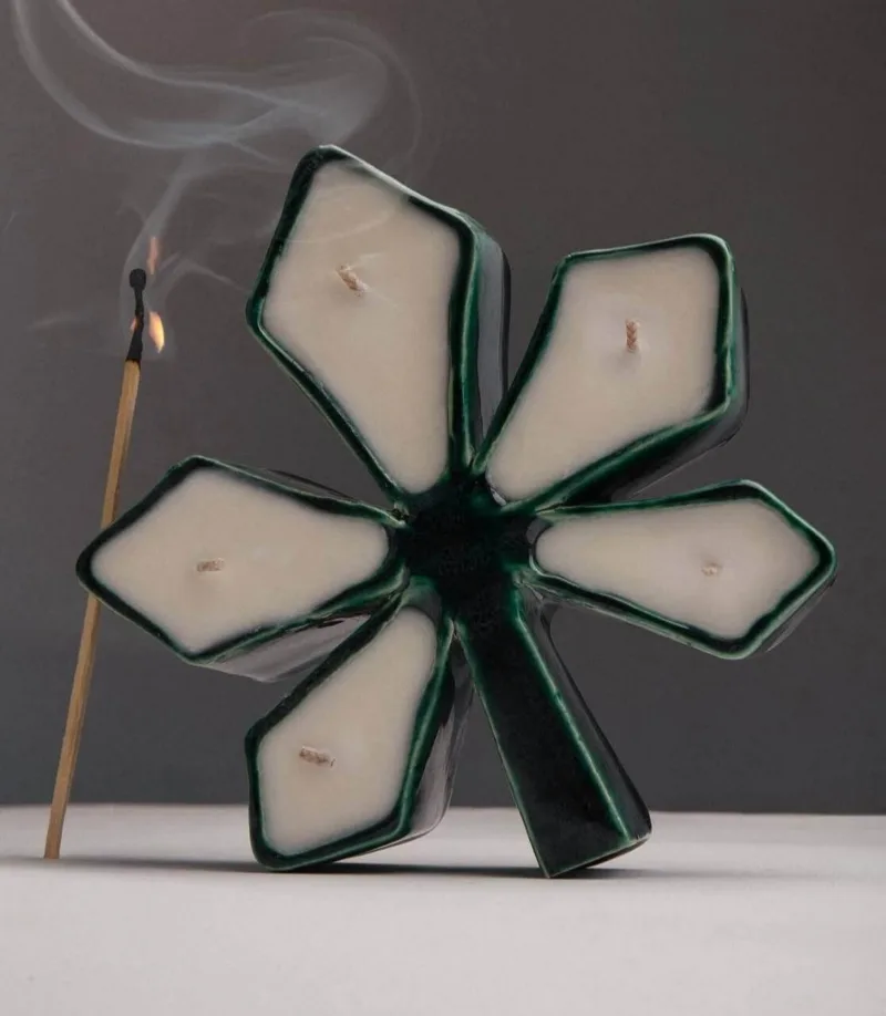 Свічка Palaye Svichka - Symbol rain water & cannabis flower - Зображення 3